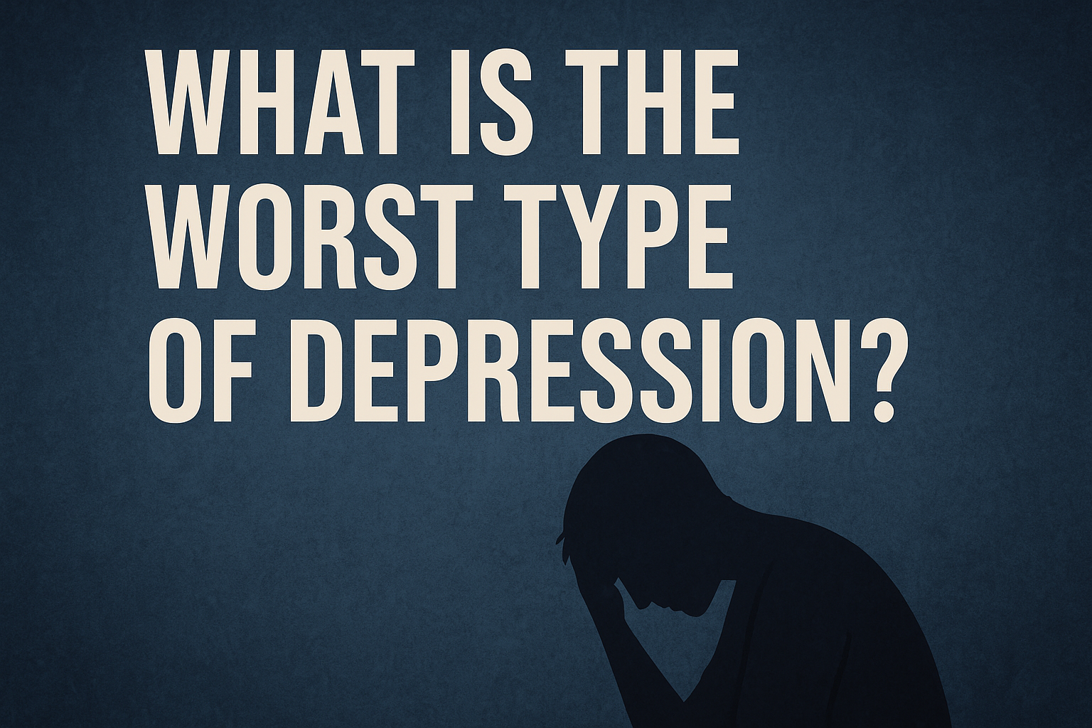 what is the worst type of depression