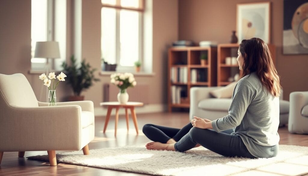 A serene, well-lit therapy room with soft, natural lighting filtering through large windows. A comfortable armchair and a low table with a vase of fresh flowers, creating a calming and inviting atmosphere. In the foreground, a patient sits cross-legged on a plush rug, engaged in a thoughtful discussion with a compassionate therapist, their expressions conveying a sense of trust and connection. The background features soothing earth-toned walls, bookshelves, and subtle abstract artwork, evoking a sense of introspection and personal growth. The overall scene radiates a sense of safety, empowerment, and the healing journey of dialectical behavior therapy for self-harm recovery. A serene, well-lit therapy room with soft, natural lighting filtering through large windows. A comfortable armchair and a low table with a vase of fresh flowers, creating a calming and inviting atmosphere. In the foreground, a patient sits cross-legged on a plush rug, engaged in a thoughtful discussion with a compassionate therapist, their expressions conveying a sense of trust and connection. The background features soothing earth-toned walls, bookshelves, and subtle abstract artwork, evoking a sense of introspection and personal growth. The overall scene radiates a sense of safety, empowerment, and the healing journey of dialectical behavior therapy for self-harm recovery.